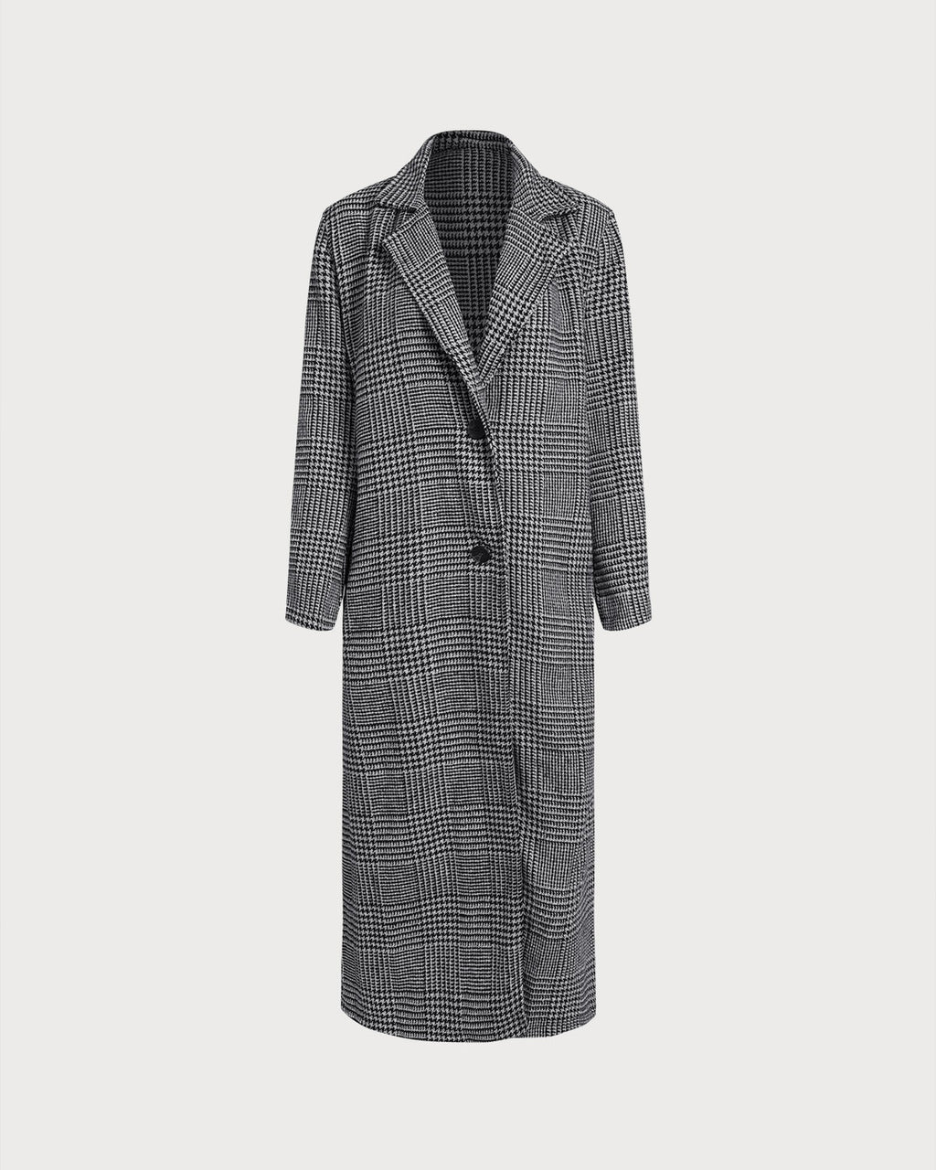 Women's Woven Polyester Coat Black Outerwear - RIHOAS