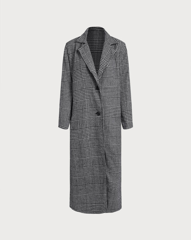 Women's Woven Polyester Coat Black Outerwear - RIHOAS