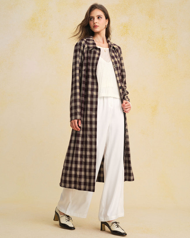 Women's Woven Polyester Coat Outerwear - RIHOAS