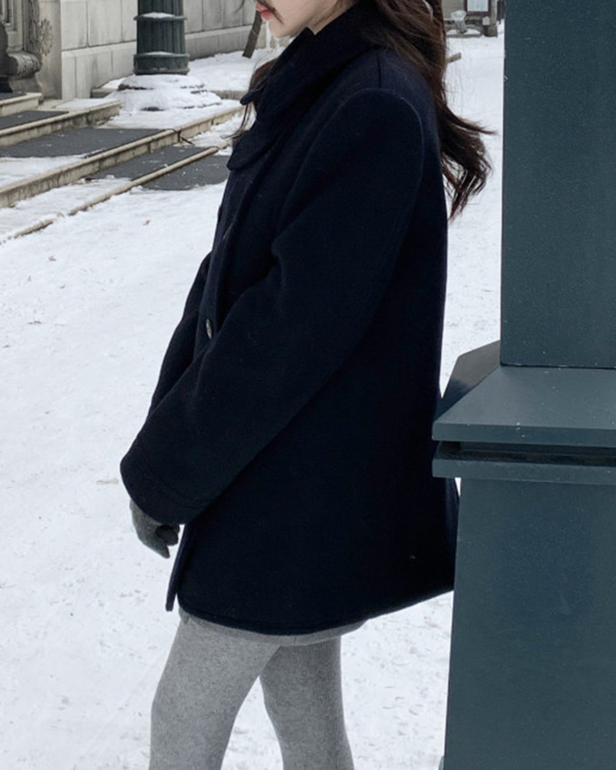 Women's Woven Polyester Coat Outerwear - RIHOAS