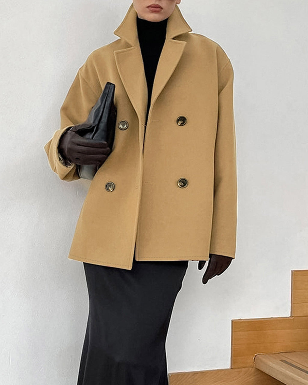 Women's Woven Polyester Coat Outerwear - RIHOAS