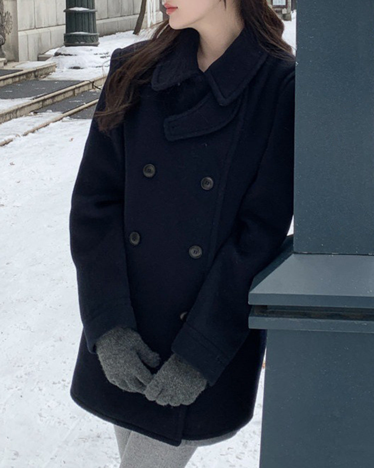 Women's Woven Polyester Coat Outerwear - RIHOAS