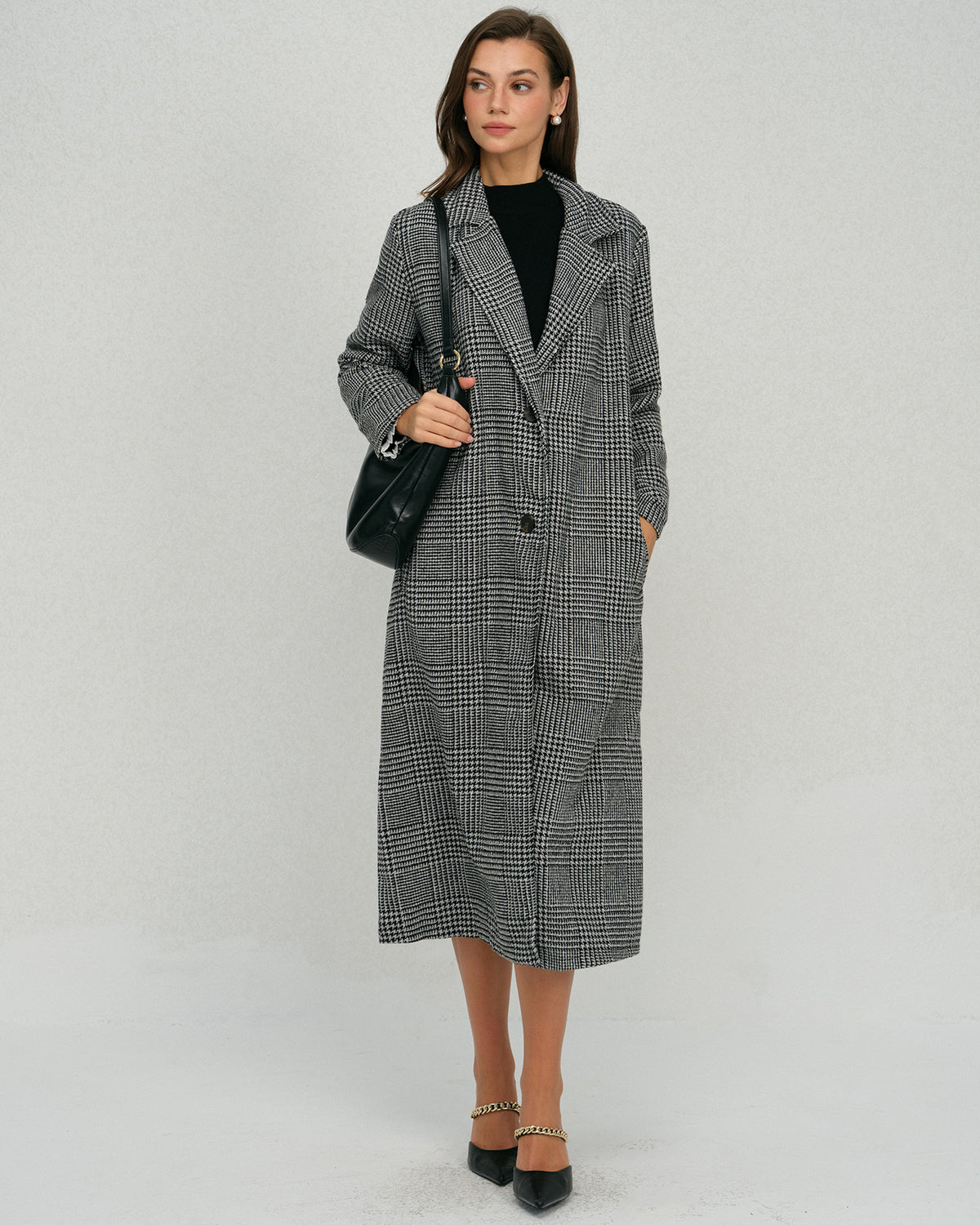 Women's Woven Polyester Coat Outerwear - RIHOAS