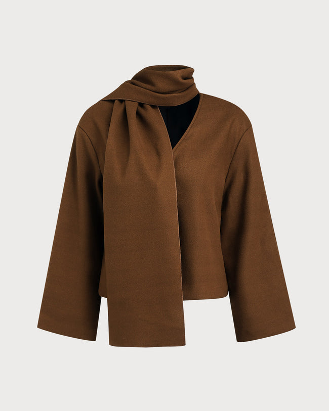 Women's Woven Polyester Coat Outerwear - RIHOAS