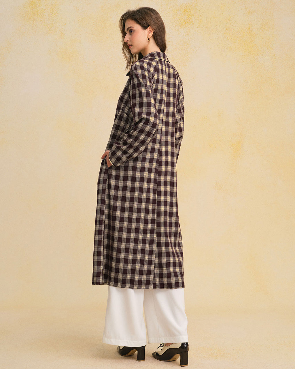 Women's Woven Polyester Coat Outerwear - RIHOAS