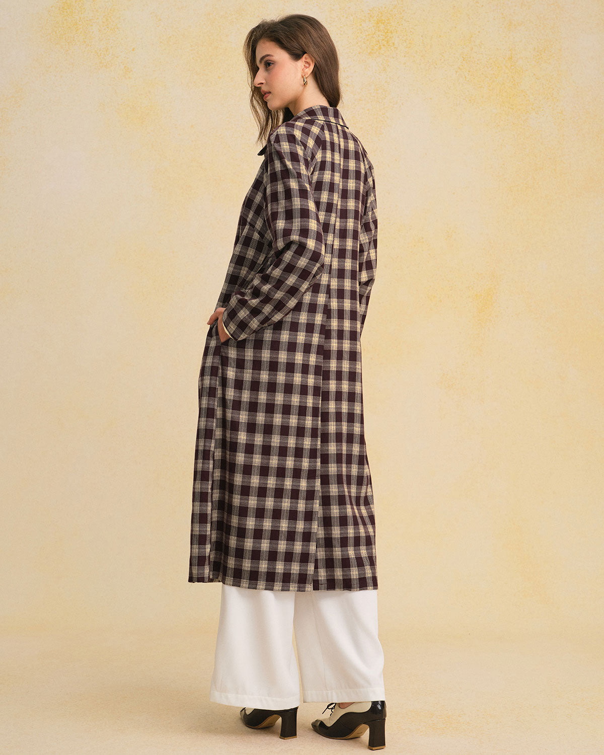 Women's Woven Polyester Coat Outerwear - RIHOAS