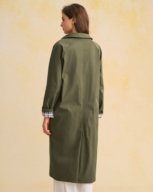 Women's Woven Polyester Coat Outerwear - RIHOAS