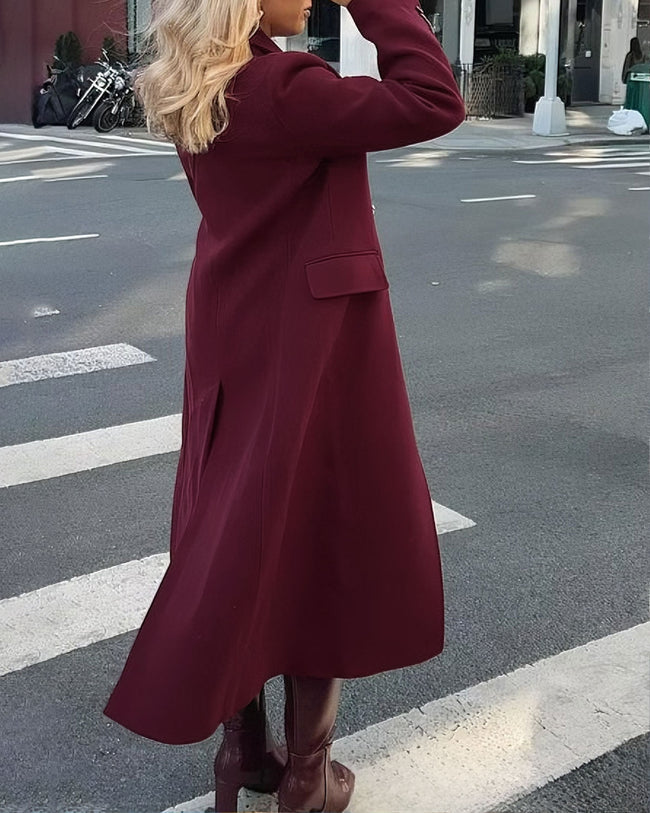 Women's Woven Polyester Coat Outerwear - RIHOAS