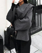 Women's Woven Polyester Coat Outerwear - RIHOAS