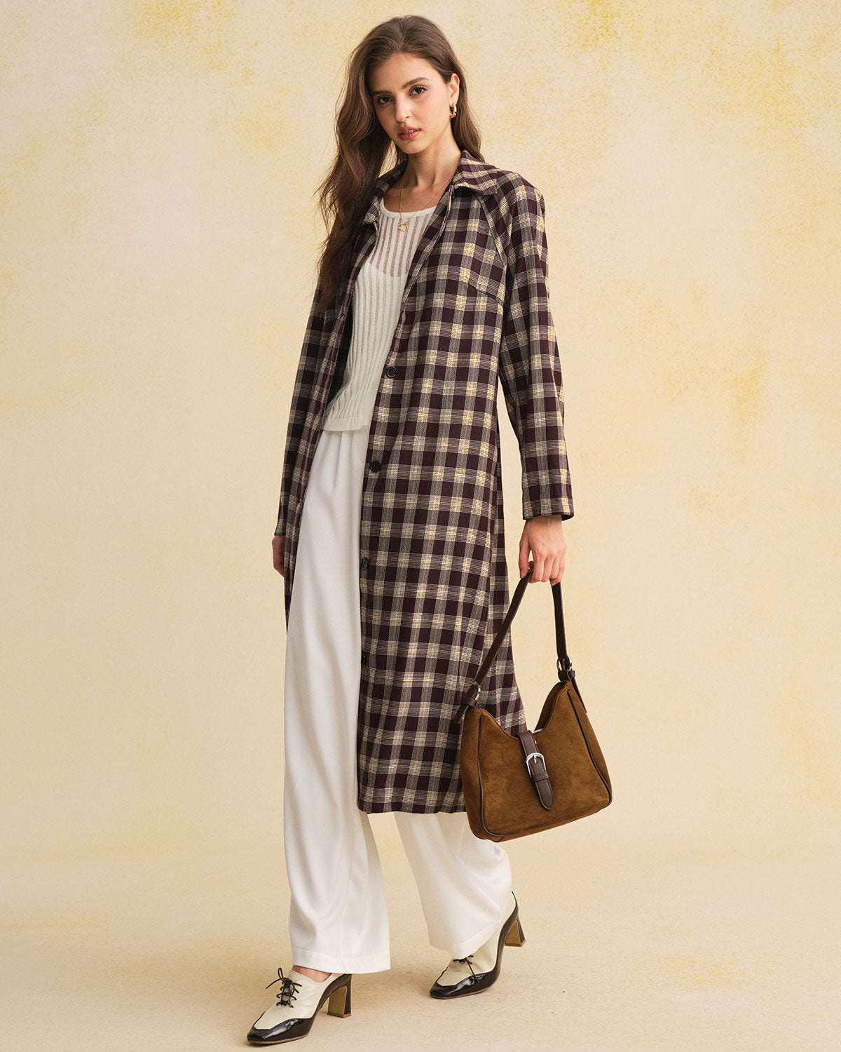 Women's Woven Polyester Coat Outerwear - RIHOAS