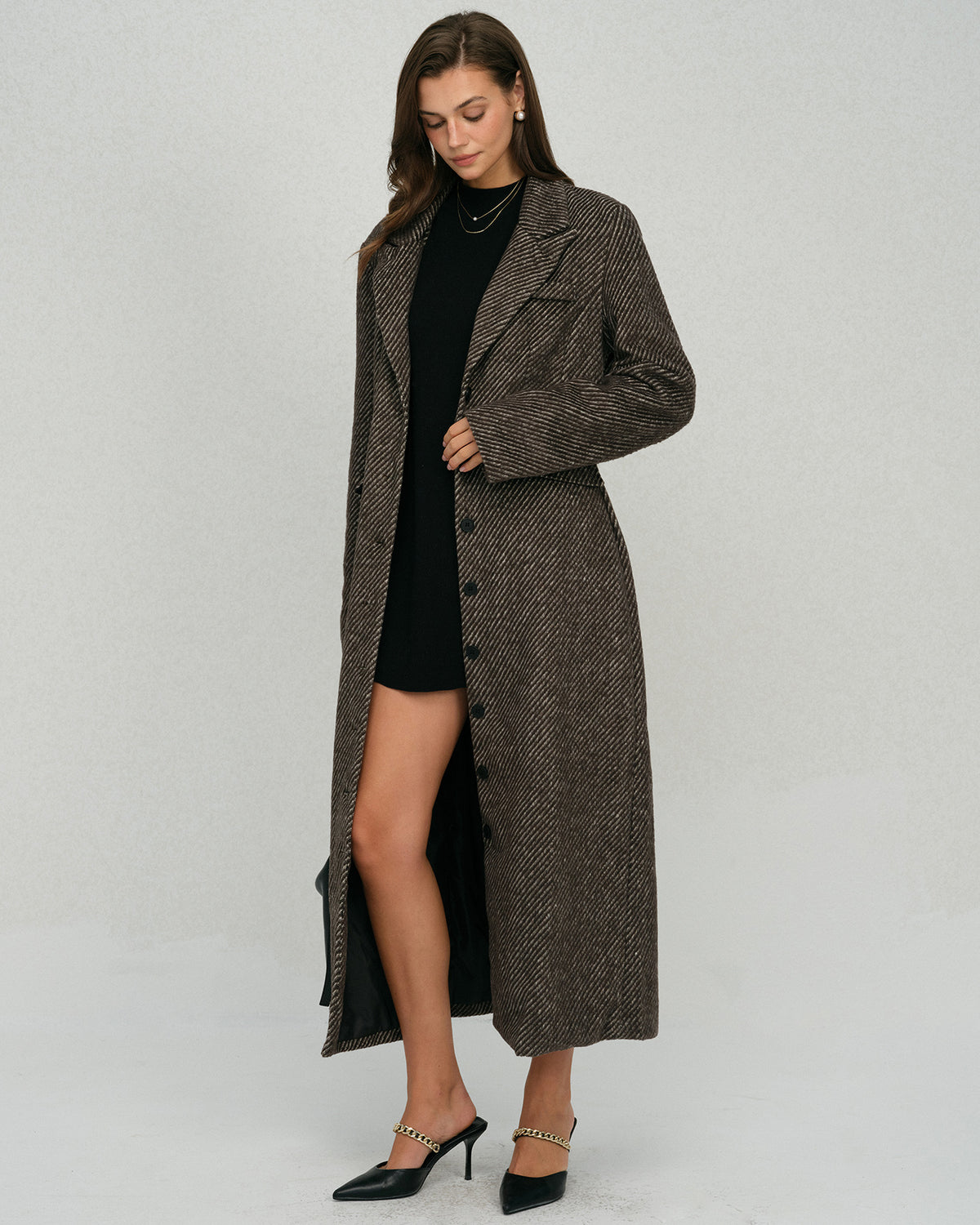 Women's Woven Polyester Coat Outerwear - RIHOAS