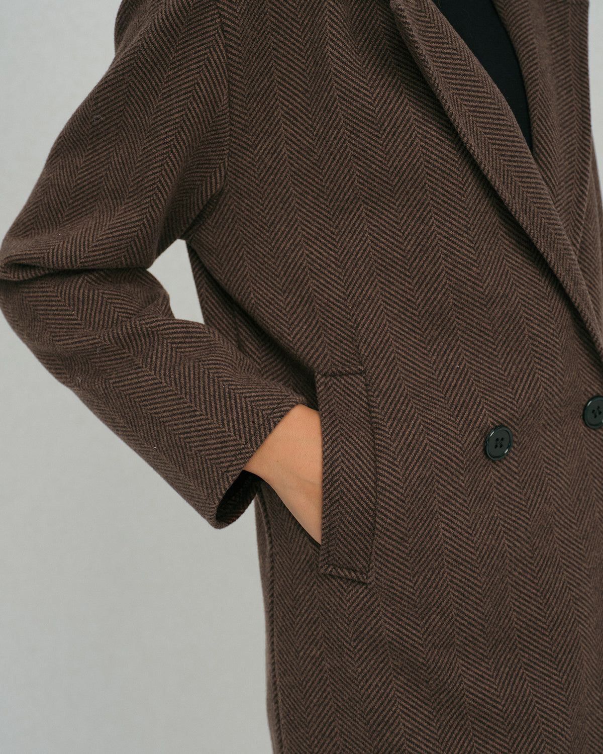 Women's Woven Polyester Coat Outerwear - RIHOAS