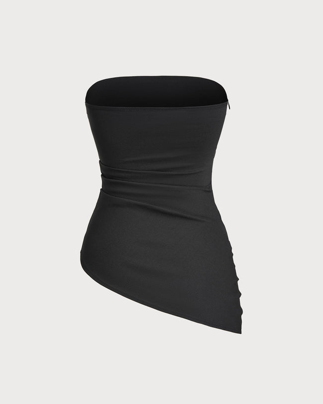Women's Woven Polyester Corset Tops - RIHOAS