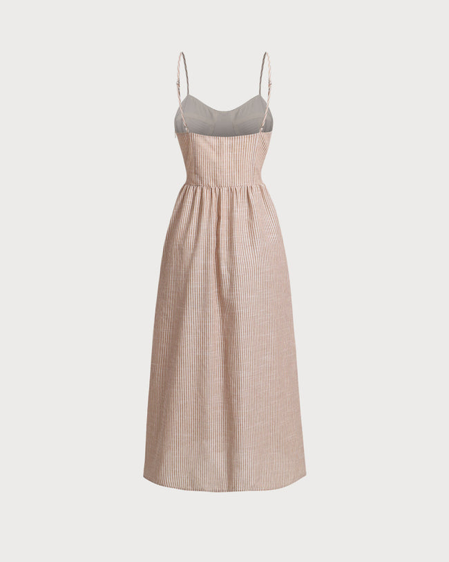 Women's Woven Polyester Cotton Long Dress Dresses - RIHOAS