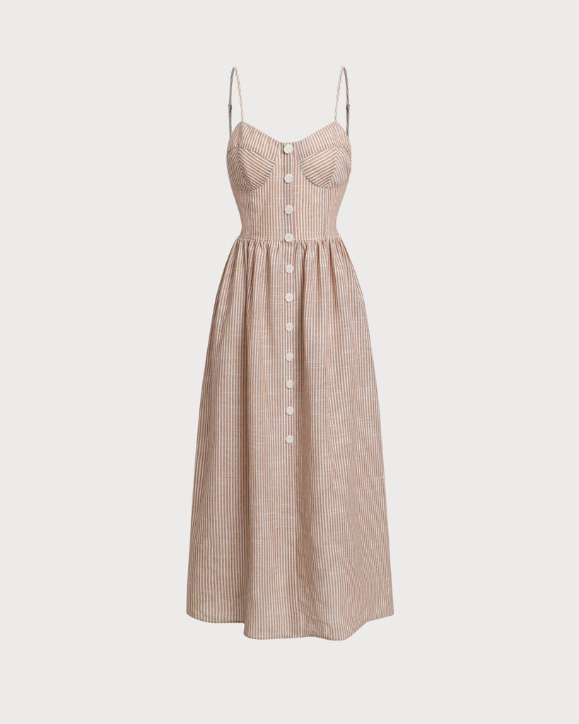 Women's Woven Polyester Cotton Long Dress Dresses - RIHOAS