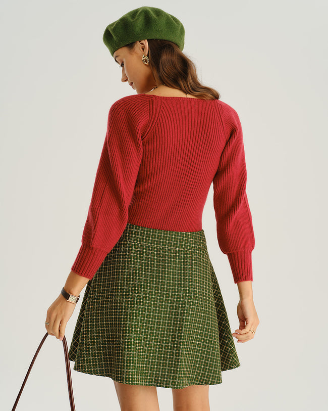 Women's Woven Polyester Half-body Skirt Bottoms - RIHOAS