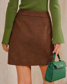Women's Woven Polyester Halter Skirt Bottoms - RIHOAS