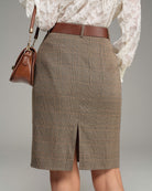 Women's Woven Polyester Halter Skirt Bottoms - RIHOAS