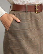 Women's Woven Polyester Halter Skirt Bottoms - RIHOAS