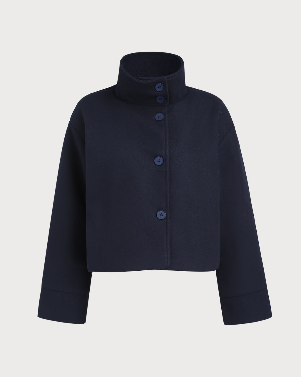 Women's Woven Polyester Jacket Blue Outerwear - RIHOAS