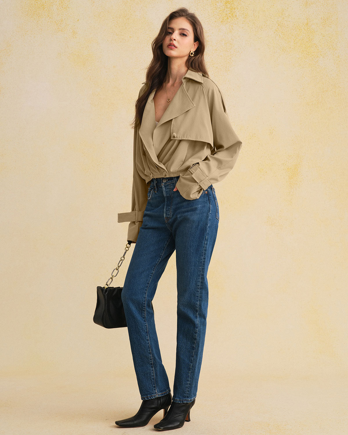 Women's Woven Polyester Jacket Outerwear - RIHOAS