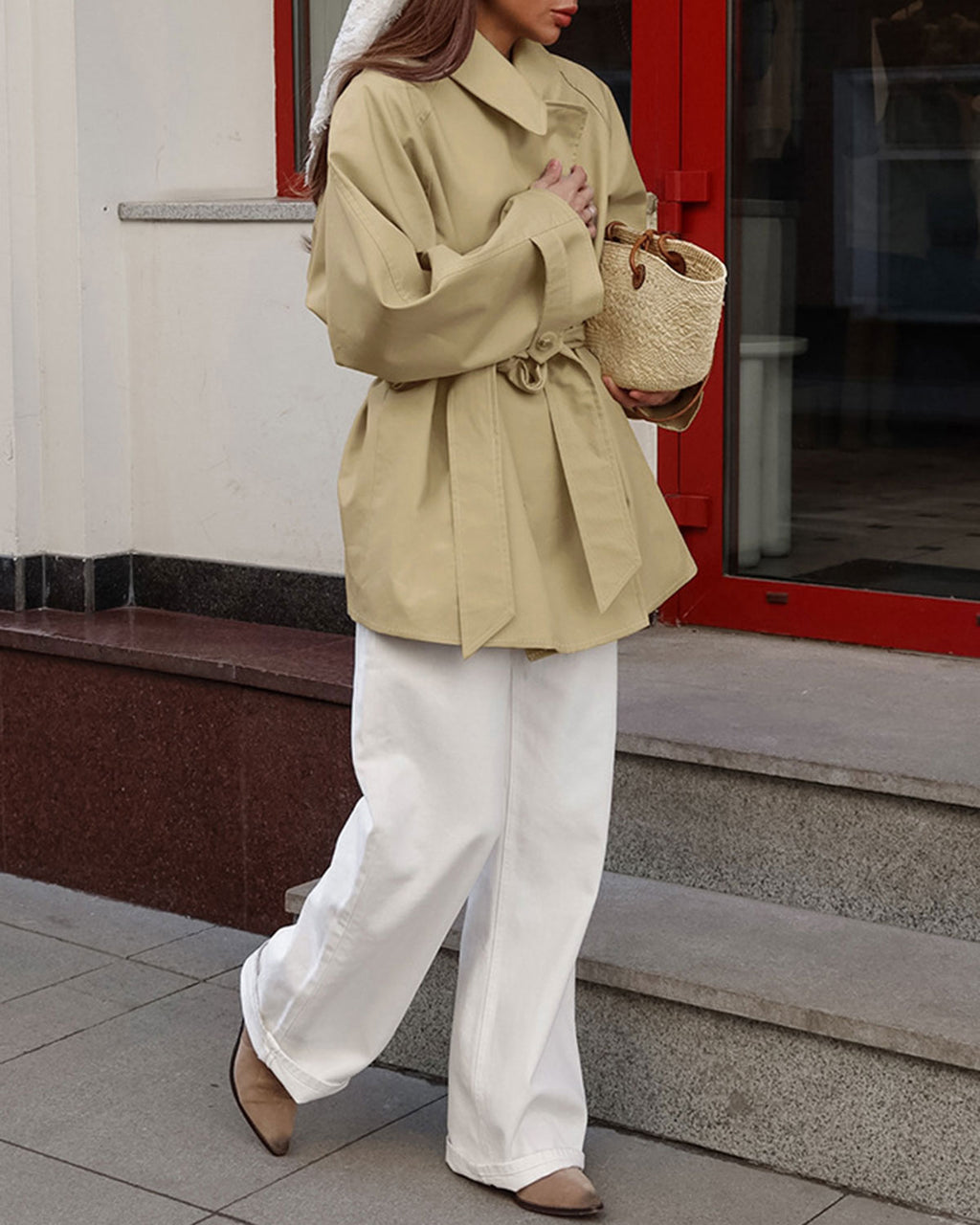 Women's Woven Polyester Jacket Outerwear - RIHOAS