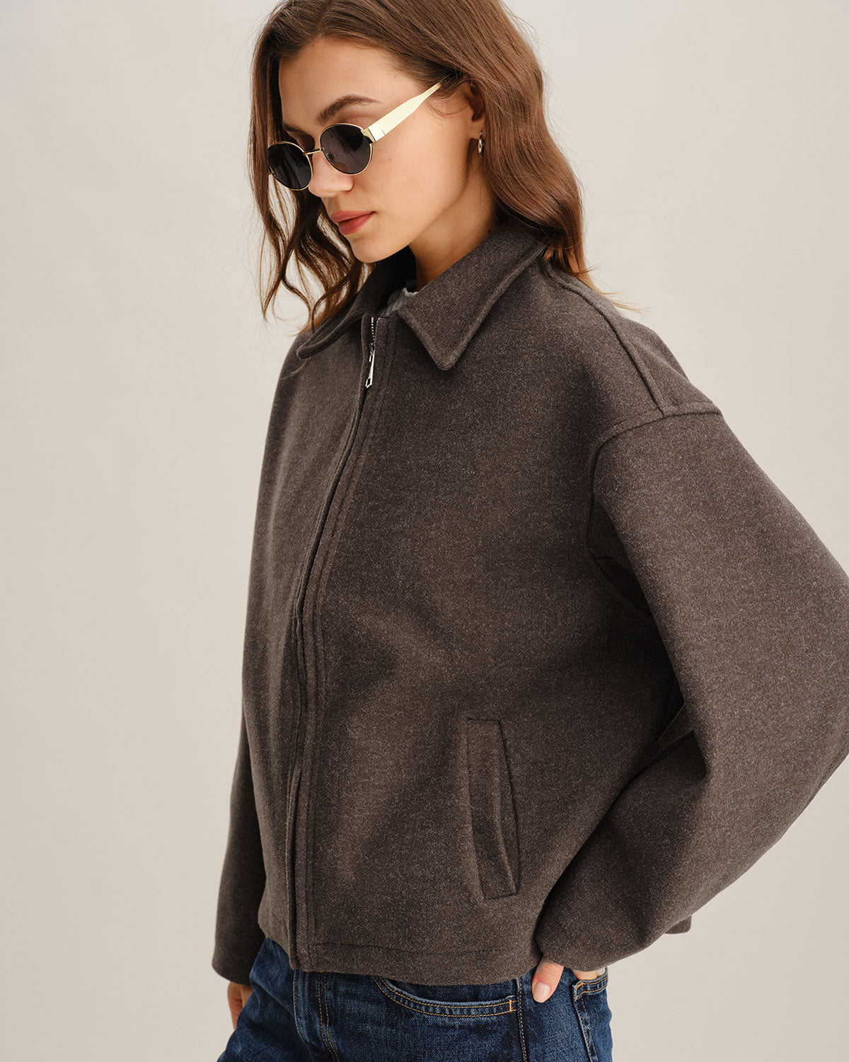 Women's Woven Polyester Jacket Outerwear - RIHOAS