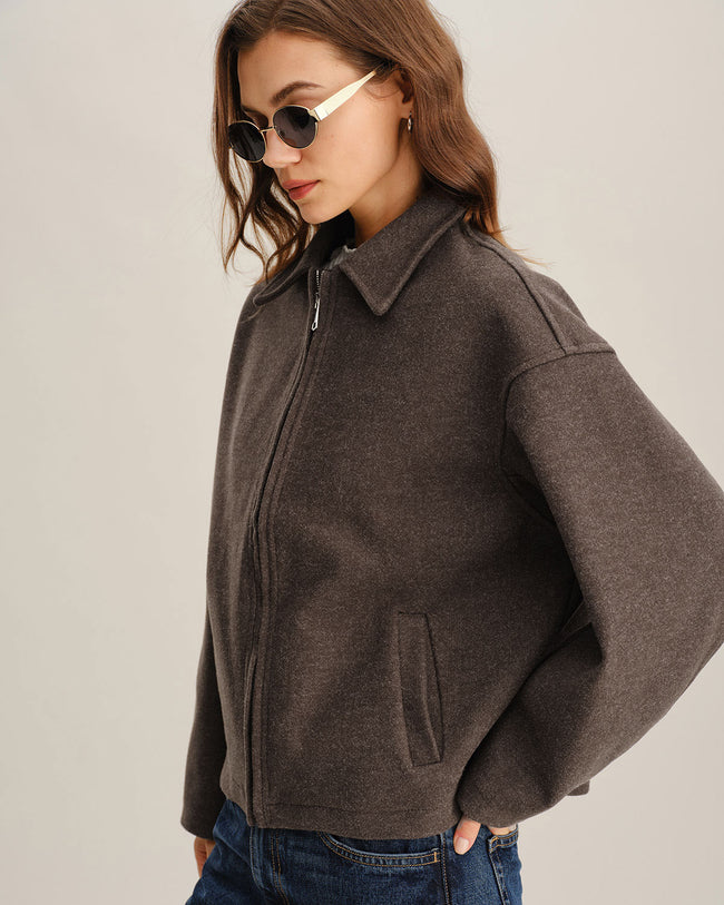 Women's Woven Polyester Jacket Outerwear - RIHOAS