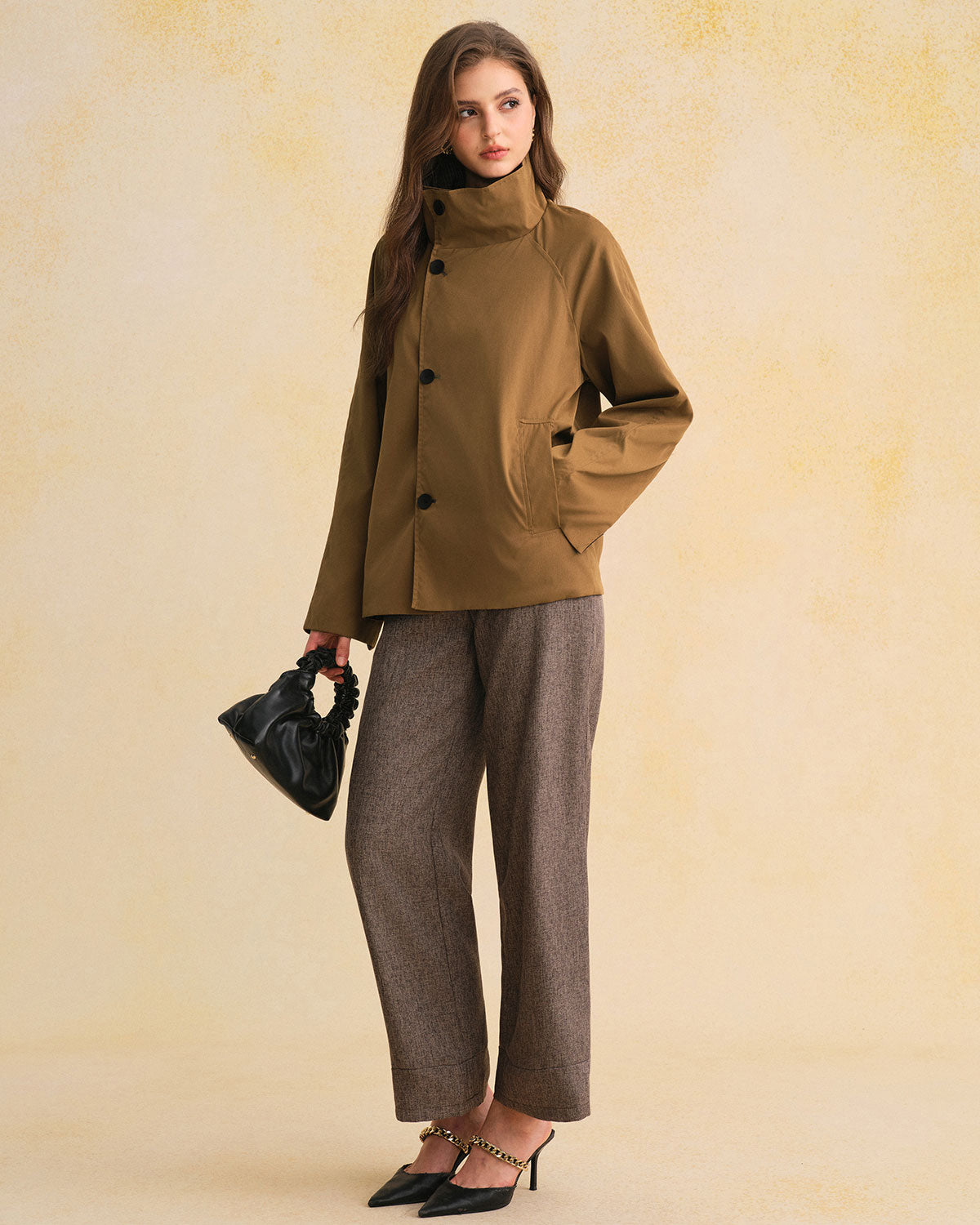 Women's Woven Polyester Jacket Outerwear - RIHOAS