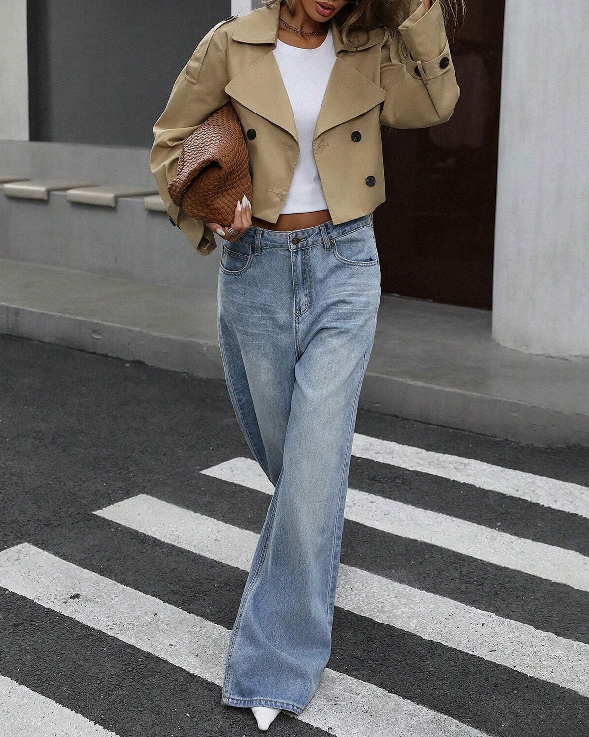 Women's Woven Polyester Jacket Outerwear - RIHOAS