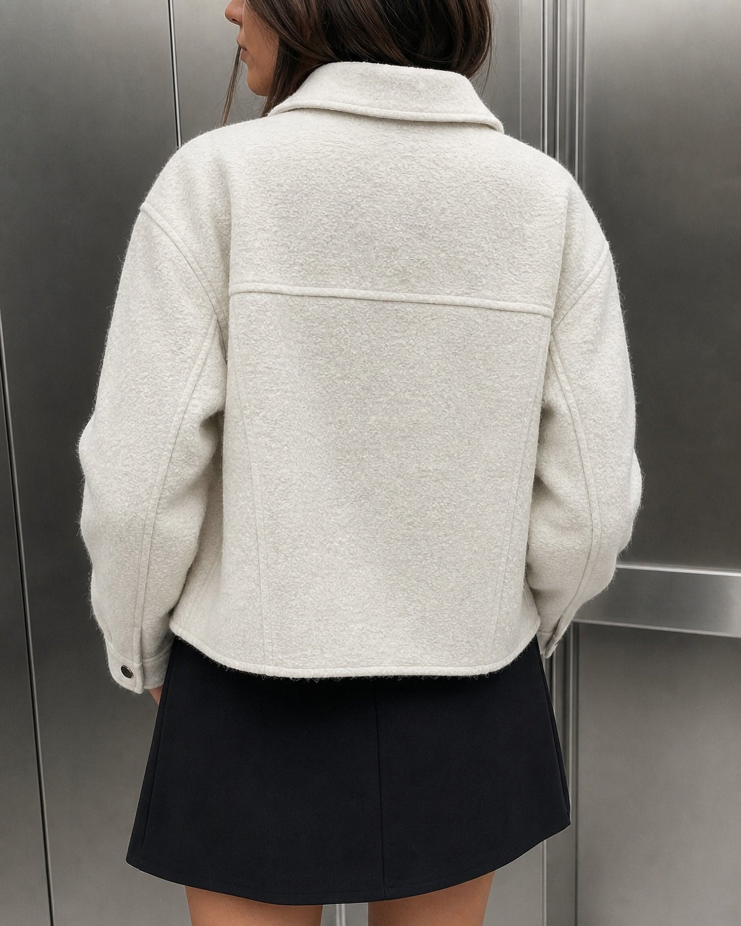Women's Woven Polyester Jacket - RIHOAS - 03