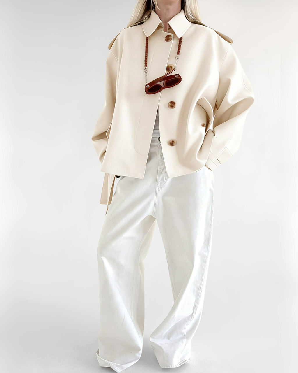 Women's Woven Polyester Jacket Outerwear - RIHOAS