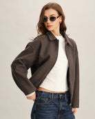 Women's Woven Polyester Jacket Outerwear - RIHOAS