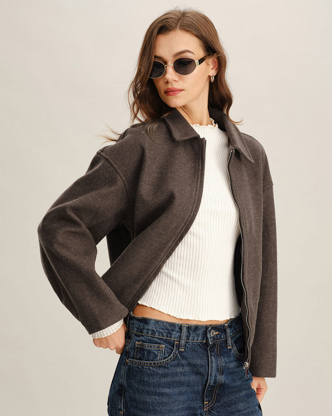 Women's Woven Polyester Jacket Outerwear - RIHOAS