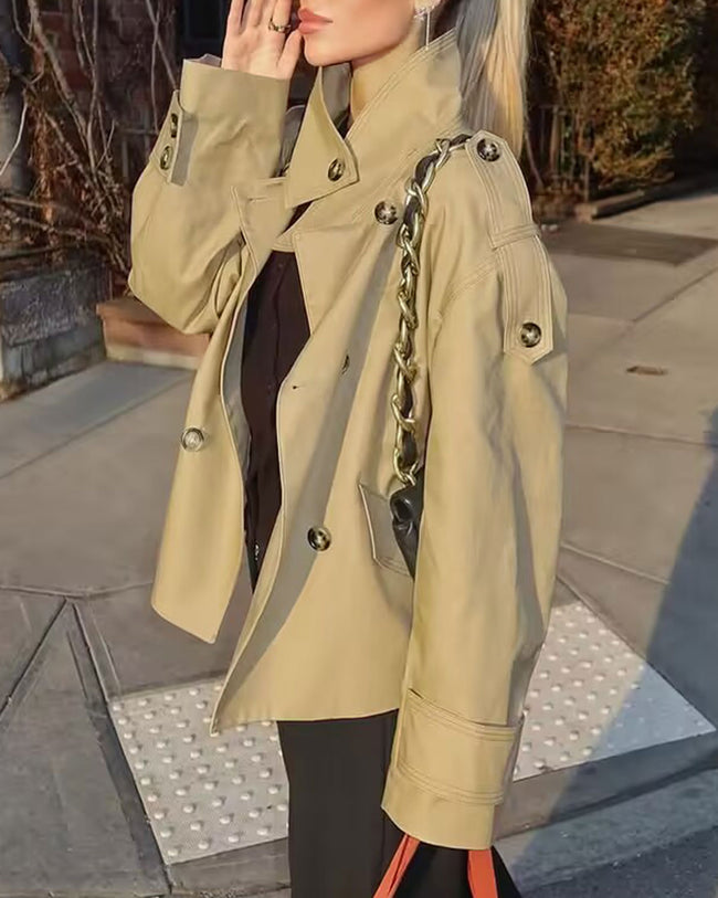 Women's Woven Polyester Jacket Outerwear - RIHOAS