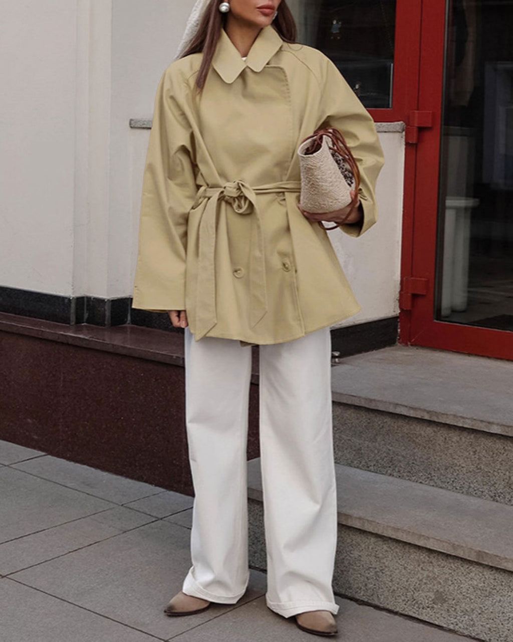 Women's Woven Polyester Jacket Outerwear - RIHOAS
