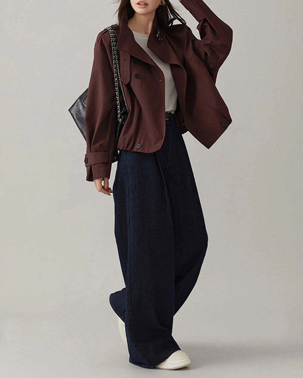 Women's Woven Polyester Jacket Outerwear - RIHOAS