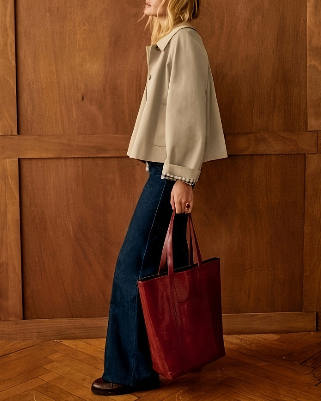 Women's Woven Polyester Jacket Outerwear - RIHOAS