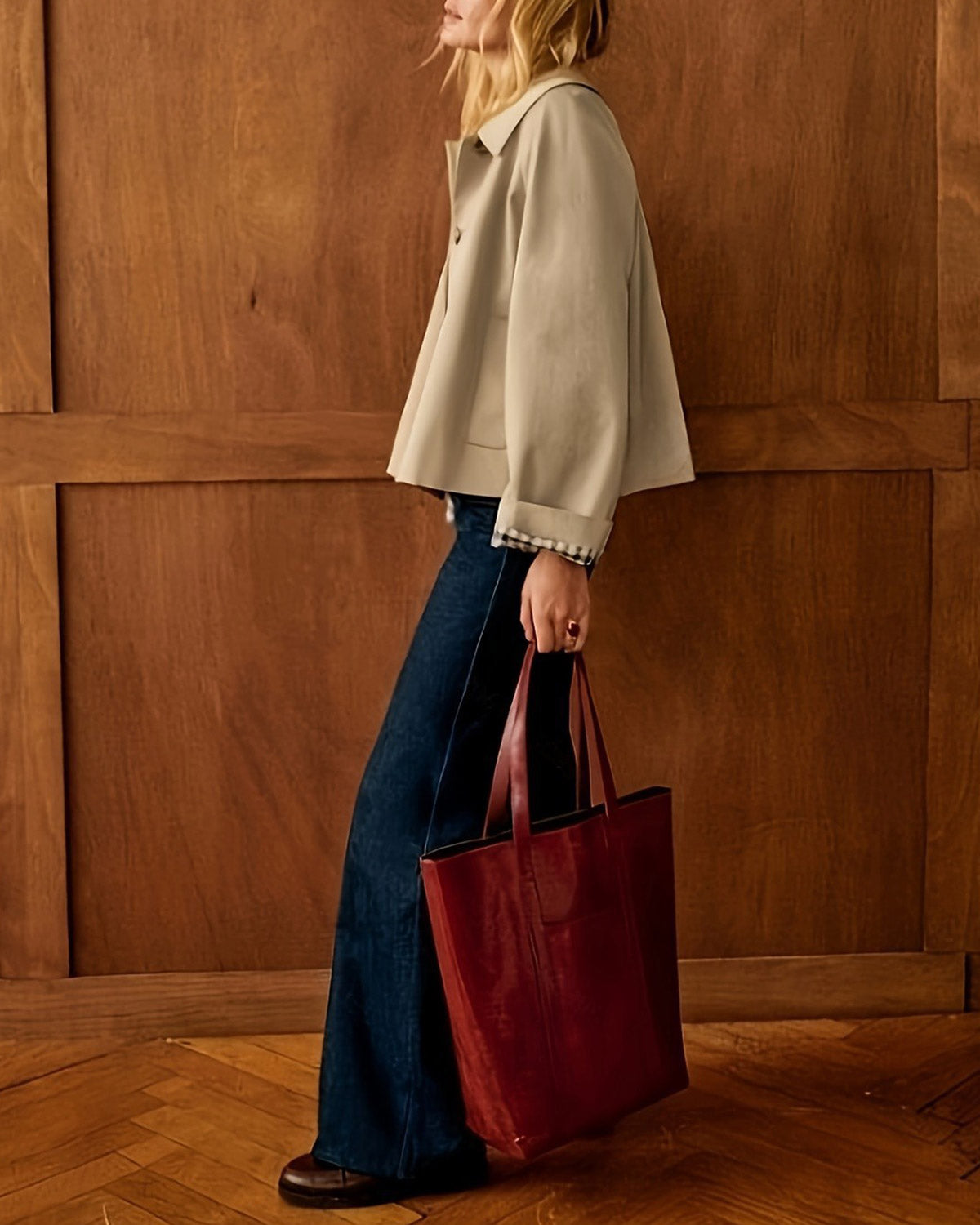 Women's Woven Polyester Jacket Outerwear - RIHOAS