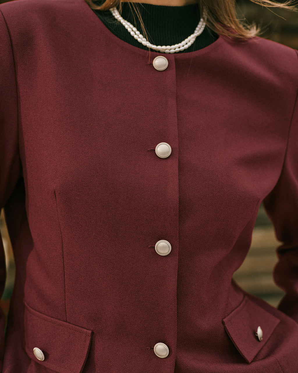 Women's Woven Polyester Jacket Outerwear - RIHOAS