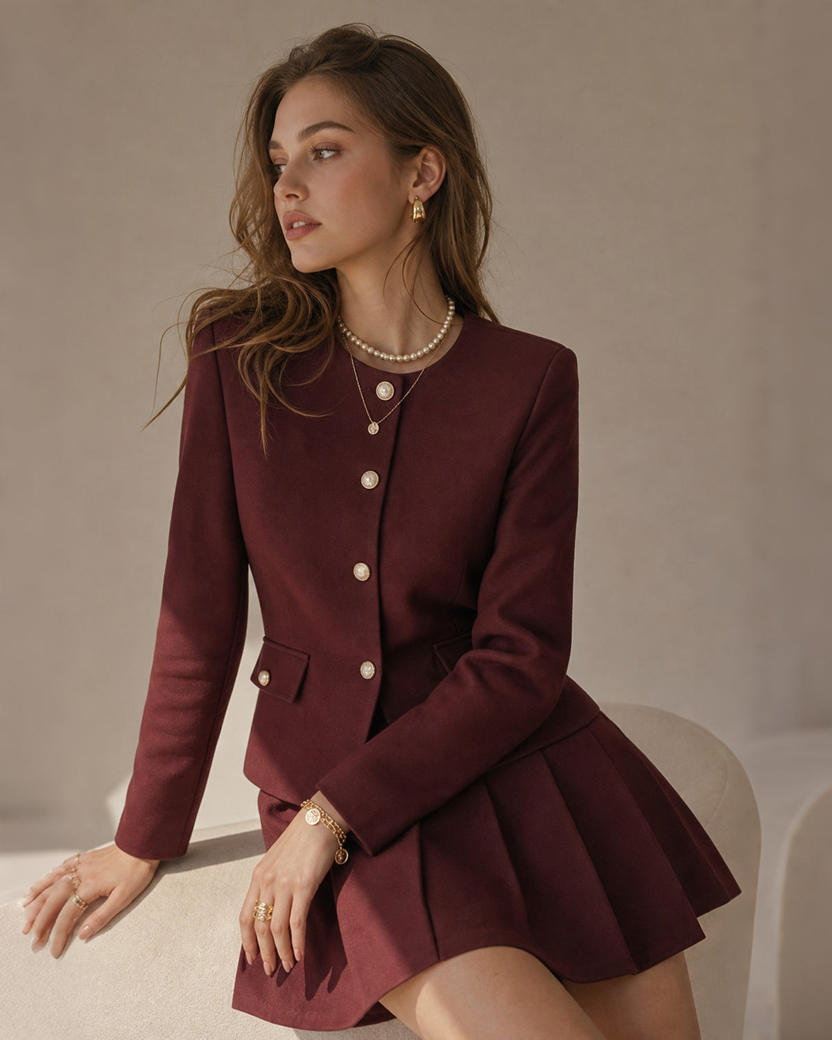 Women's Woven Polyester Jacket - RIHOAS