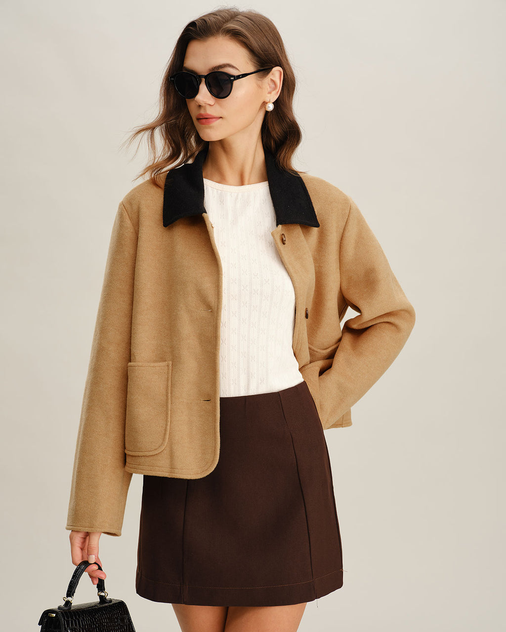 Women's Woven Polyester Jacket Outerwear - RIHOAS