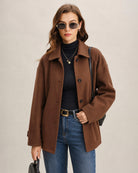 Women's Woven Polyester Jacket - RIHOAS - 01