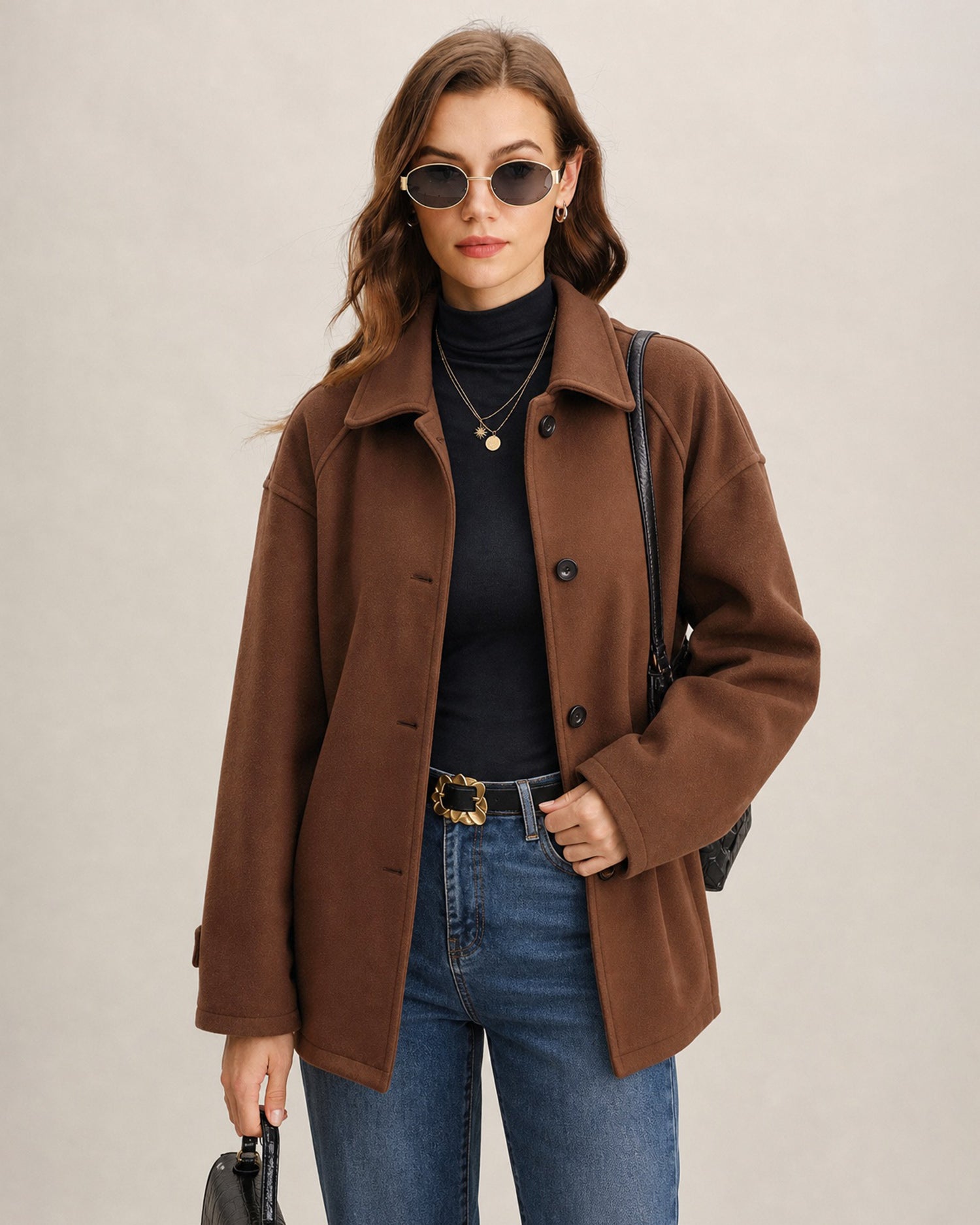 Women's Woven Polyester Jacket - RIHOAS - 01