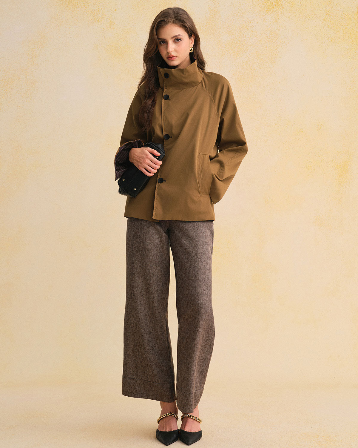 Women's Woven Polyester Jacket Outerwear - RIHOAS