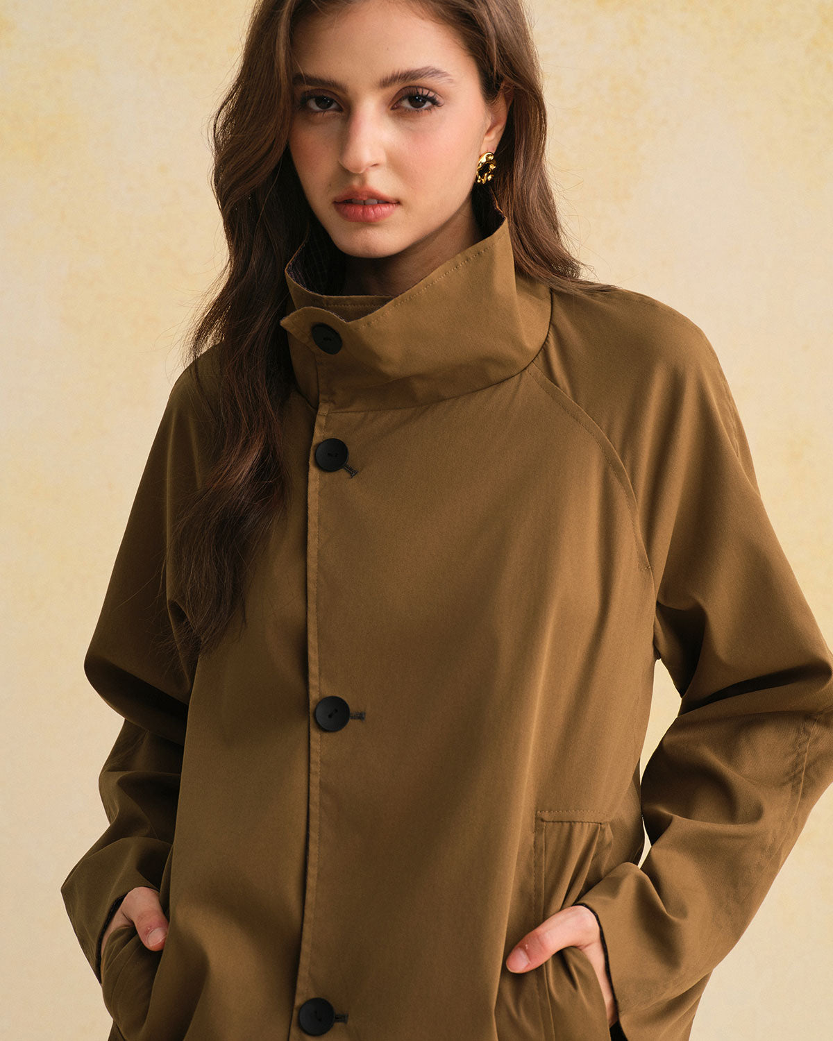 Women's Woven Polyester Jacket Outerwear - RIHOAS