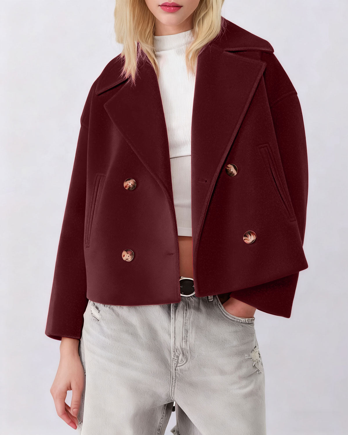 Women's Woven Polyester Jacket Outerwear - RIHOAS