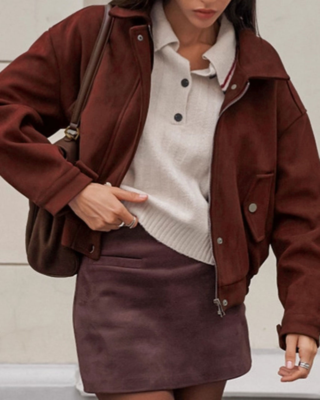 Women's Woven Polyester Jacket Outerwear - RIHOAS