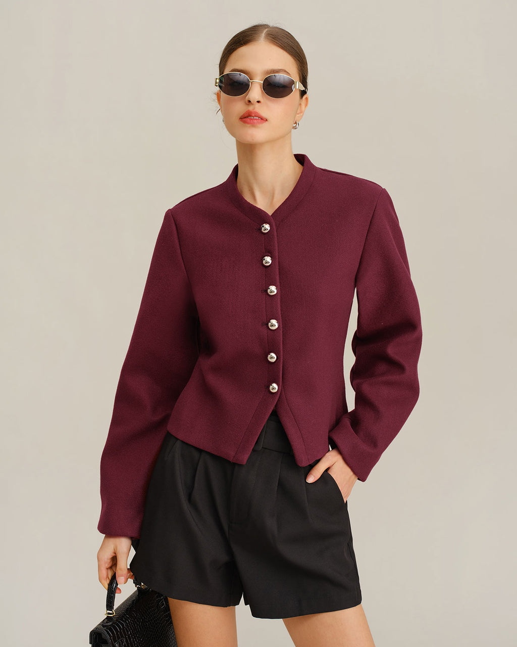 Women's Woven Polyester Jacket Outerwear - RIHOAS