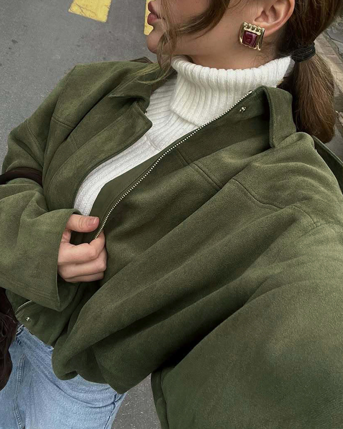 Women's Woven Polyester Jacket Outerwear - RIHOAS